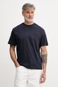 United Colors of Benetton t-shirt męski bawełniany granatowy 3MI5U10BO