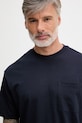 United Colors of Benetton t-shirt męski bawełniany granatowy 3MI5U10BO