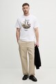 United Colors of Benetton t-shirt męski bawełniany 3MI5U10BZ biały SS26