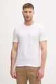 United Colors of Benetton t-shirt męski bawełniany beżowy 3N78U10C2