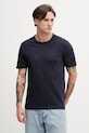 United Colors of Benetton t-shirt męski bawełniany granatowy 3N78U10C2