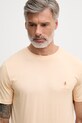 Lindbergh t-shirt męski bawełniany pomarańczowy 30.400299
