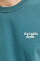 Βαμβακερό μπλουζάκι Marc O'Polo 5000008484 τιρκουάζ