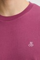 Marc O'Polo t-shirt bawełniany 5000012685 bordowy