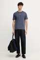 Marc O'Polo T-shirt męski bawełniany 5000012689 granatowy SS26