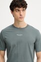 Marc O'Polo T-shirt męski bawełniany zielony 5000012689