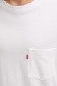 Levi's t-shirt bawełniany HALF SLV PKT 005OB.0000 beżowy