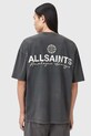 Βαμβακερό μπλουζάκι AllSaints EMBLEM M006PE γκρί SS26