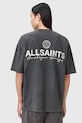 Βαμβακερό μπλουζάκι AllSaints EMBLEM M006PE γκρί SS26