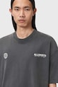 Βαμβακερό μπλουζάκι AllSaints EMBLEM γκρί M006PE