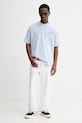 AllSaints t-shirt in cotone ODYSSEY M008PE blu SS26