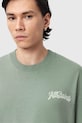 AllSaints t-shirt bawełniany ODYSSEY zielony M008PE