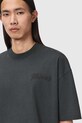 Βαμβακερό μπλουζάκι AllSaints ODYSSEY μαύρο M008PE