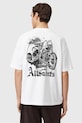AllSaints t-shirt bawełniany PANHEAD nadruk biały M021PE