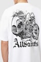 AllSaints t-shirt bawełniany PANHEAD M021PE biały