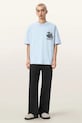 Дрехи Памучна тениска AllSaints PANHEAD M021PE син