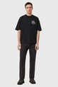 Odzież AllSaints t-shirt bawełniany TERRA M023PE czarny