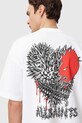 AllSaints t-shirt bawełniany CHASTE M042PE biały
