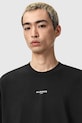 AllSaints t-shirt bawełniany MIKRO czarny M028JE