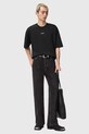 AllSaints t-shirt bawełniany MIKRO M028JE czarny