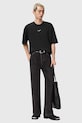AllSaints t-shirt bawełniany MIKRO M028JE czarny