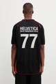 Odzież VETEMENTS t-shirt Alphabet Football Jersey ME76TR268BR czarny