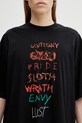 VETEMENTS t-shirt bawełniany 7 Sins czarny ME76TR196BX
