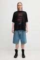 VETEMENTS t-shirt bawełniany 7 Sins ME76TR196BX czarny