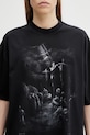 VETEMENTS t-shirt bawełniany Jesus On a Cross Distressed czarny ME76TR193BX