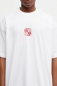 VETEMENTS t-shirt bawełniany Double Biker Cross biały ME76TR178W