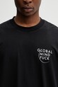 VETEMENTS t-shirt bawełniany Global MF czarny ME76TR225B