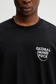 VETEMENTS t-shirt bawełniany Global MF czarny ME76TR225B