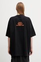 Odzież VETEMENTS t-shirt bawełniany MF ME76TR221B czarny
