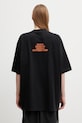 Odzież VETEMENTS t-shirt bawełniany MF ME76TR221B czarny