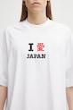 VETEMENTS t-shirt bawełniany Japan Tourist biały ME76TR260W