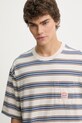 Levi's t-shirt bawełniany SS TEE x WORKWEAR beżowy A5850.0027
