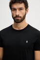 Βαμβακερό μπλουζάκι Polo Ralph Lauren μαύρο 714844756