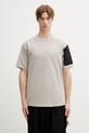 Y-3 t-shirt bawełniany UT SS TEE gładkie beżowy HZ9516