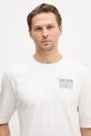 Lacoste T-shirt męski bawełniany biały TH0375