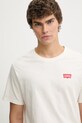Levi's t-shirt bawełniany SS RELAXED FIT beżowy 16143.2451