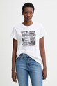 Levi's t-shirt bawełniany THE PERFECT nadruk biały 17369.3432