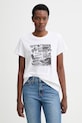 Levi's t-shirt bawełniany THE PERFECT nadruk biały 17369.3432