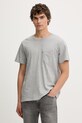 Levi's t-shirt bawełniany SS CLASSIC POCKET bawełna szary 19342.0171