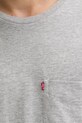 Levi's t-shirt bawełniany SS CLASSIC POCKET 19342.0171 szary