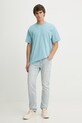 Levi's t-shirt bawełniany RED TAB VINTAGE A0637.0180 niebieski SS26