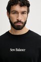 New Balance Tričko mužské bavlněné N Collage černá MT6161TQBK