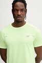 New Balance t-shirt treningowy męski zielony MT41222AFG