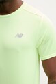 New Balance t-shirt treningowy męski MT41222AFG zielony