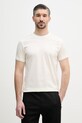Karl Lagerfeld T-shirt męski bawełniany beżowy 562200.755003