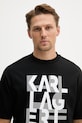 Bavlnené tričko Karl Lagerfeld čierna 562225.755130